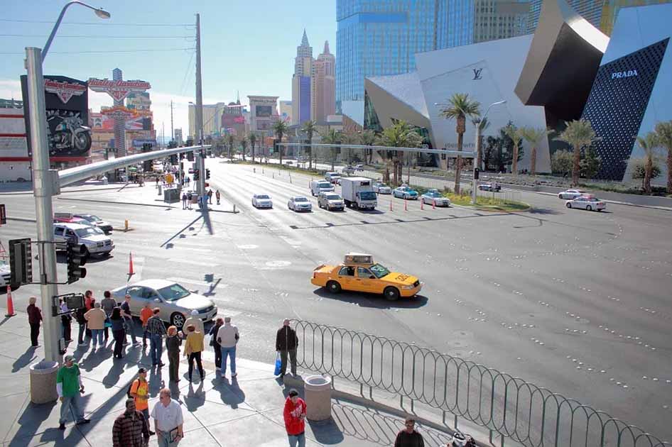 The Las Vegas strip